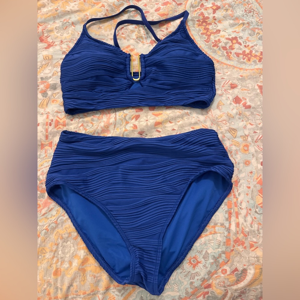 Blue Women's Swimwear Set